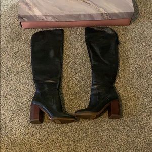 Franco Sarto over the knee boots sz 6